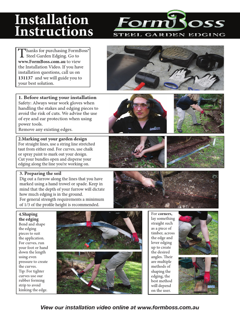 FormBoss Installation Instructions 2018 PDF