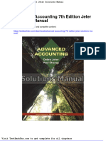 Full Download Advanced Accounting 7th Edition Jeter Solutions Manual