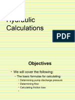 Hydraulic Equipment Calculations