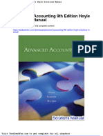 Full Download Advanced Accounting 9th Edition Hoyle Solutions Manual