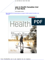 Full Download Core Concepts in Health Canadian 2nd Edition Insel Test Bank
