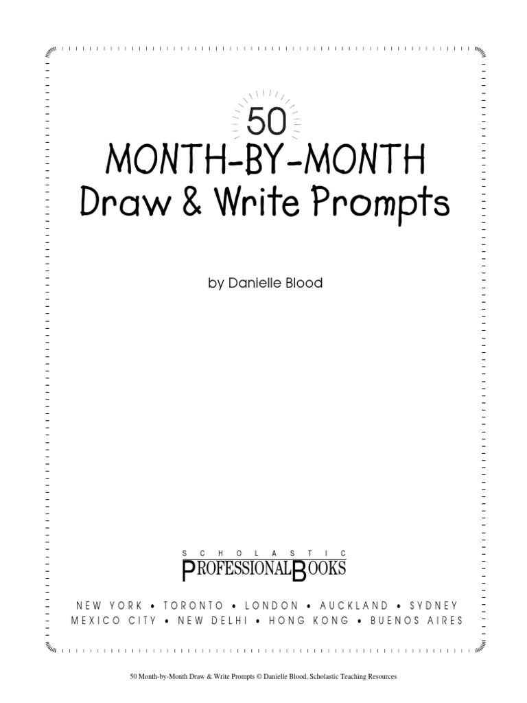 Month-by-Month Draw & Write Prompts | PDF | Books | Dream