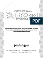 100 Write-and-Learn Sight Word Practice Pages 