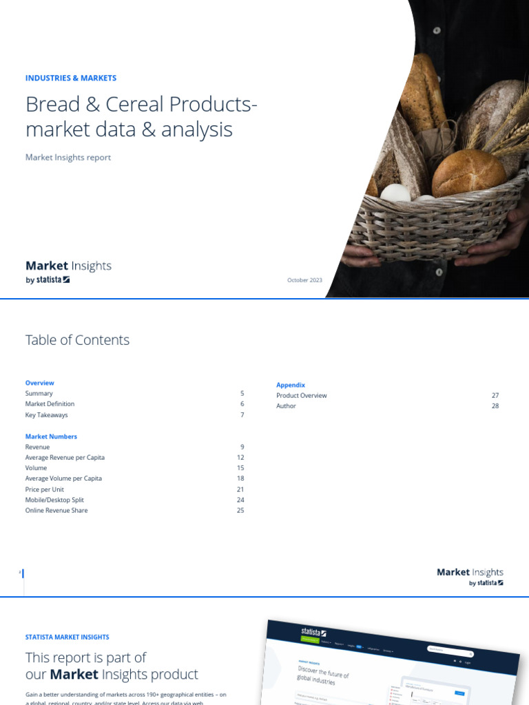 Bread & Cereal Market Analysis 2023 | PDF | Cereals | Flour