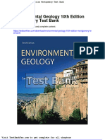 Full Download Environmental Geology 10th Edition Montgomery Test Bank