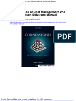 Full Download Cornerstones of Cost Management 2nd Edition Hansen Solutions Manual