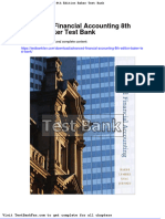 Full Download Advanced Financial Accounting 8th Edition Baker Test Bank