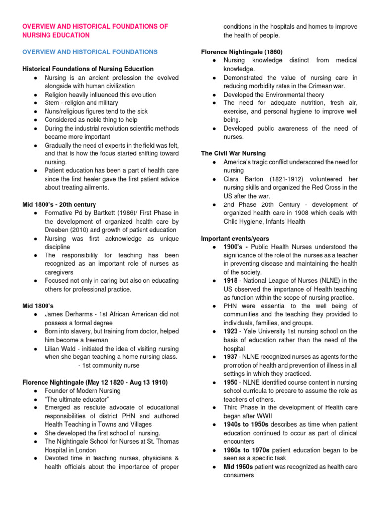 01 Overview and Historical Foundations of Health Education PDF