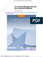 Full Download Cornerstones of Cost Management 4th Edition Hansen Solutions Manual