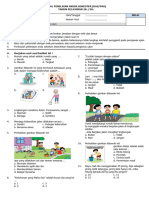 Soal PAS Kelas 1 Tema 6 - Kami Madrasah