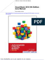 Full Download Advanced Visual Basic 2010 5th Edition Irvine Solutions Manual