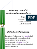 1040 Inventory Control Condemnation Procedures