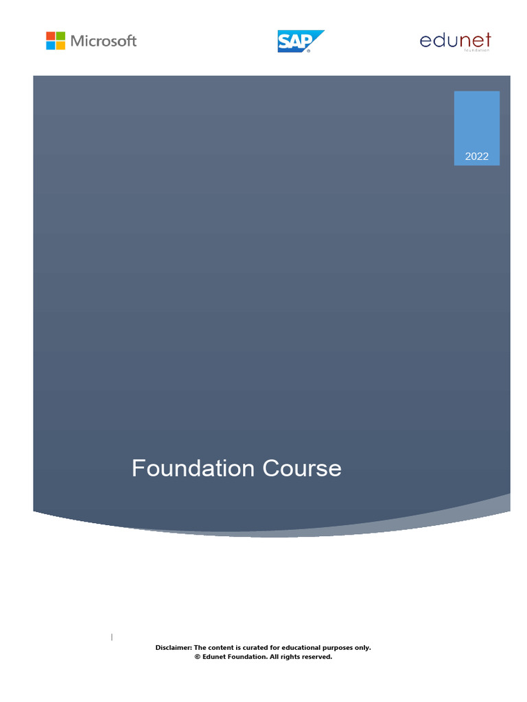 Foundation Course Handbook PDF Operating System Linux Distribution