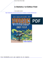 Full Download Adventure in Statistics 1st Edition Field Test Bank