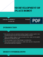 Design and Development of Pick and Place Robot: Guided By: MR SHEHIN N Asst Prof, ME Presented By: JERIN L (JIT20ME011)