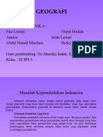 MASALAH KEPENDUDUKAN INDONESIA XI