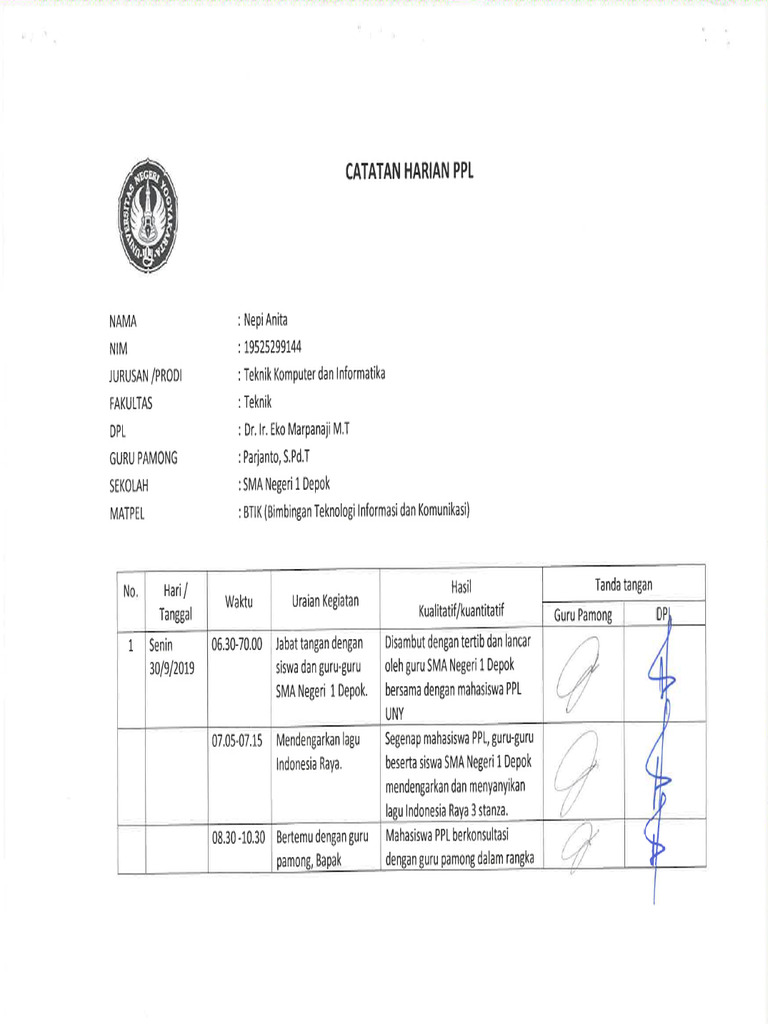 Catatan Harian | PDF