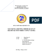 NHÓM 1 Xây dựng thuật toán quản lý bãi đỗ xe ô tô nhiều cổng vào ra.