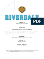 Riverdale Script Episode 3 22 Chapter Fifty Seven Survive The Night