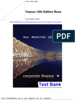 Full Download Corporate Finance 10th Edition Ross Test Bank