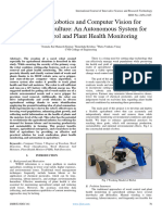 Integrating Robotics and Computer Vision For Precision Agriculture: An Autonomous System For Weed Control and Plant Health Monitoring