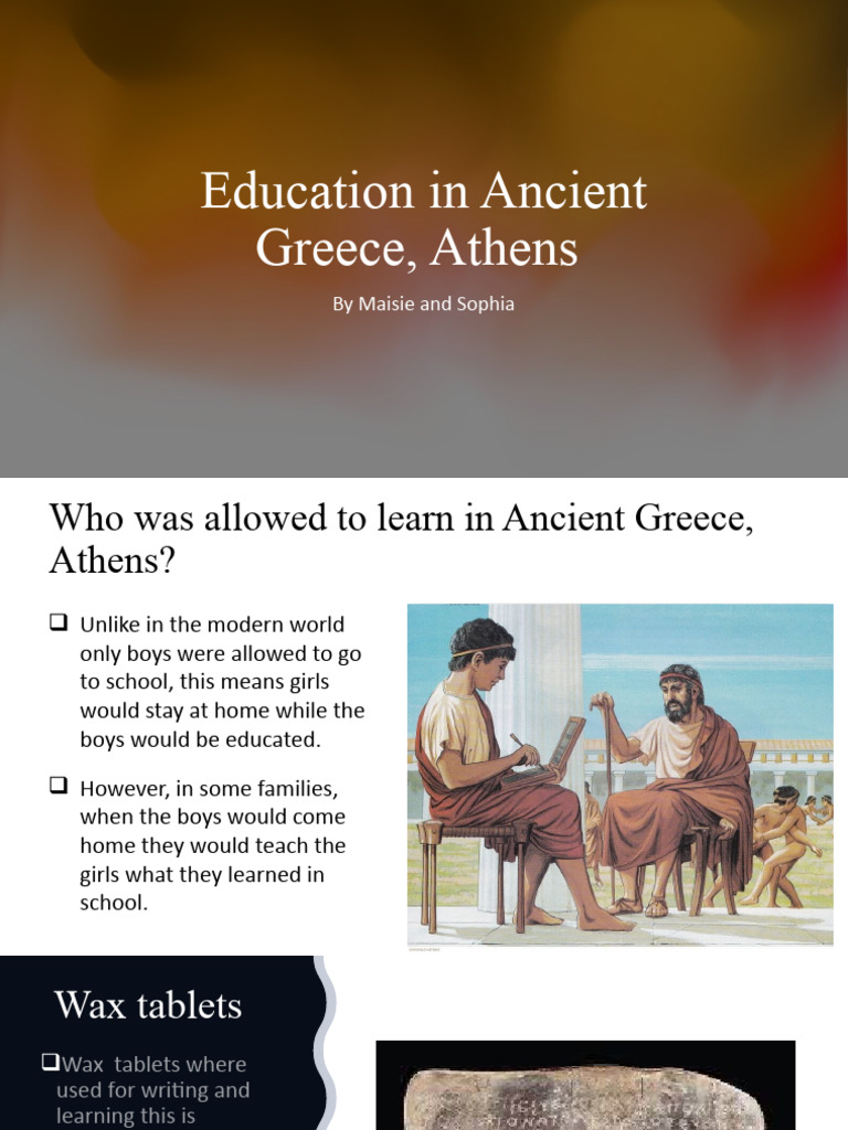 Education in Ancient Greece PDF