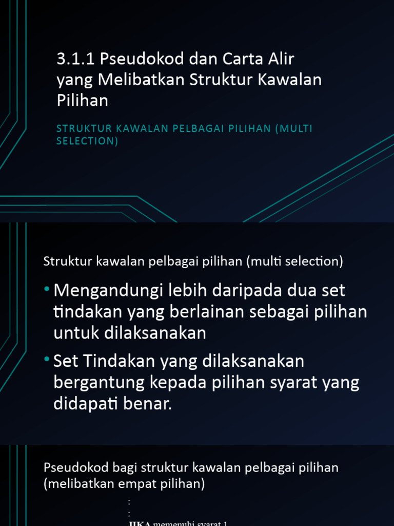 Struktur Kawalan Pelbagai Pilihan (Multi Selection) | PDF