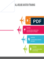 Flying Airplane Banner PowerPoint Diagram