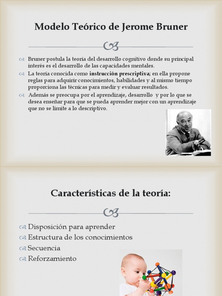 Modelo Teórico de Jerome Bruner | PDF | Aprendizaje | Concepto