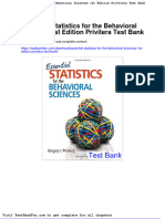 Full Download Essential Statistics For The Behavioral Sciences 1st Edition Privitera Test Bank