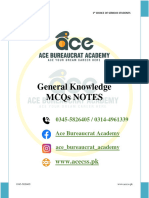 ACE Important MCQs