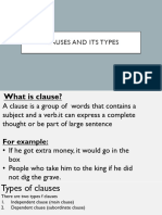 Clauses and Its Types