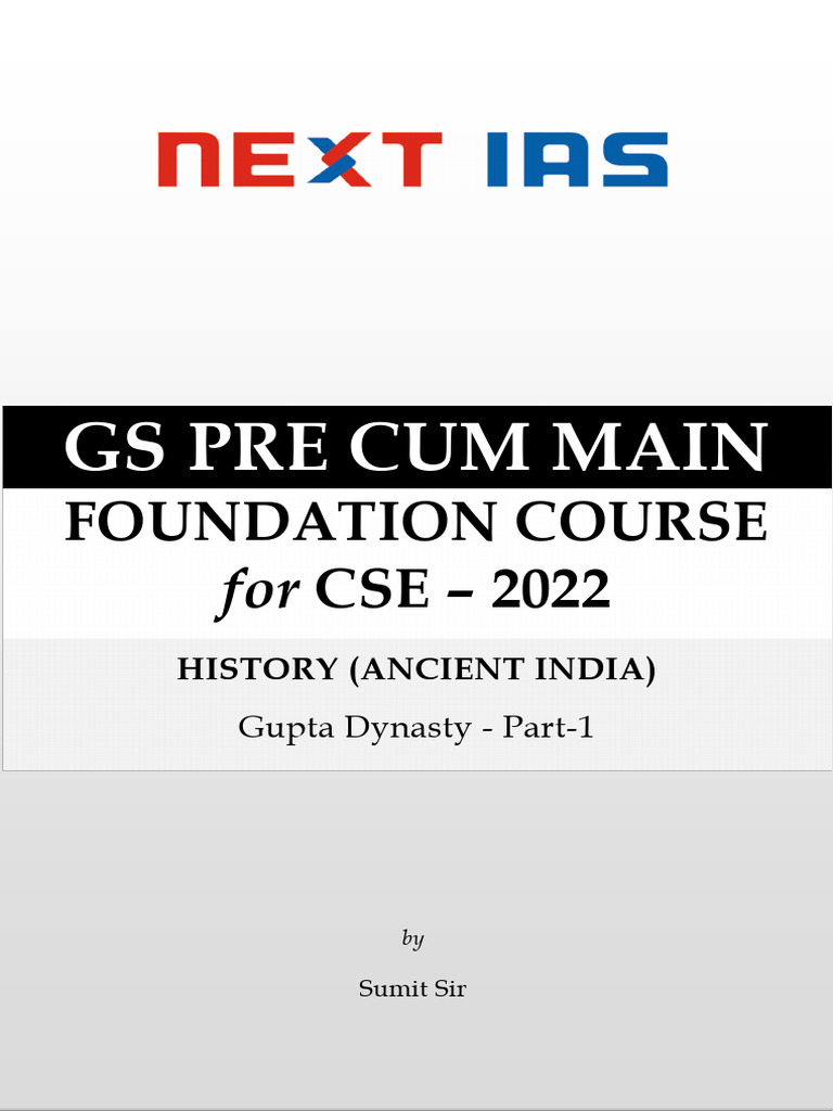 Gupta Dynasty Pdf South Asia