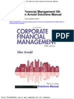 Full Download Corporate Financial Management 5th Edition Glen Arnold Solutions Manual