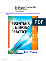 Full Download Essentials For Nursing Practice 8th Edition Potter Test Bank