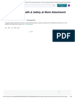 Occupational Health & Safety at Work Attachment Report. - PDF - Occupational Safety and Health - Personal Protective Equipment