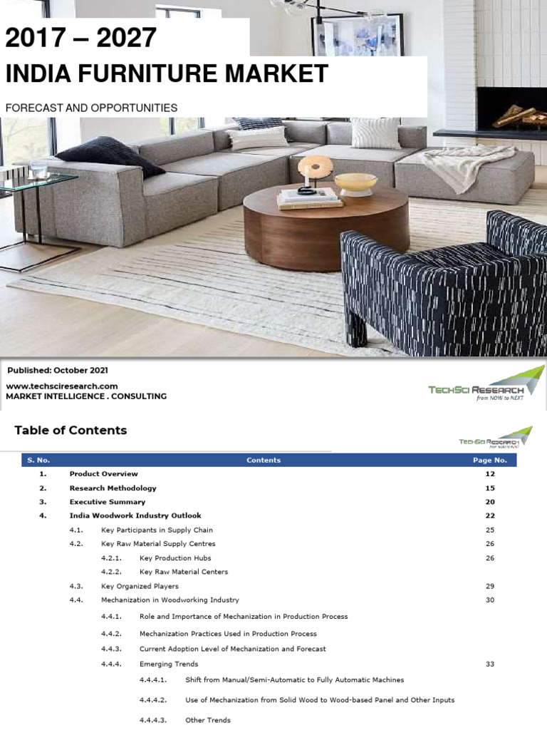 India Furniture Market, Forecast and Opportunities, FY2027 Report