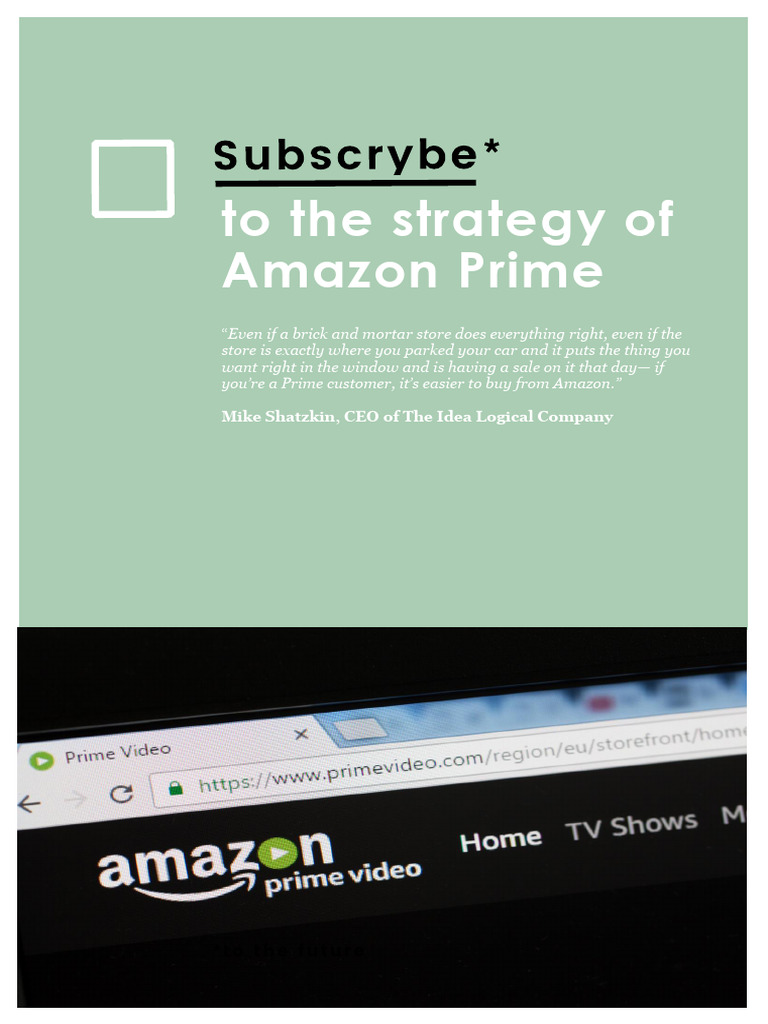 Amazon Prime: Strategy and Growth Insights | PDF | Subscription ...