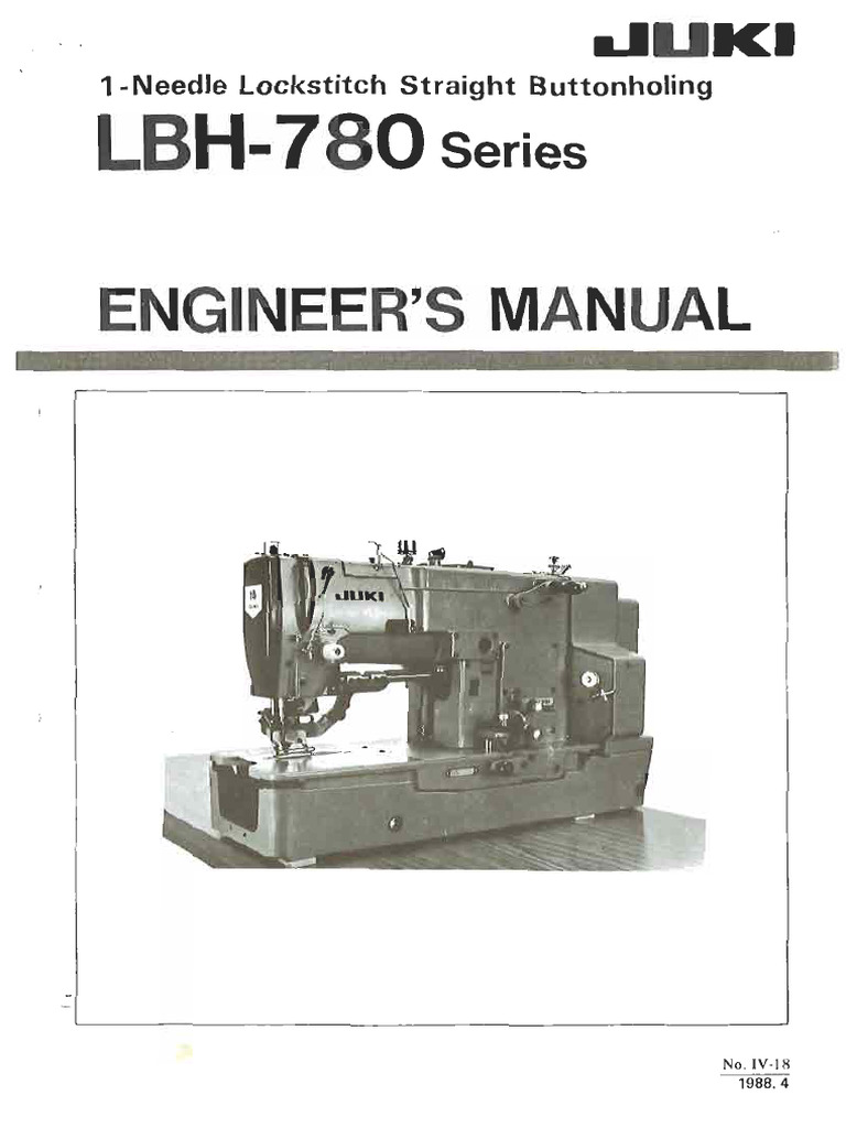 LBH 780+Engineer+Manual+ (No - IV 18) +1988.4 | PDF