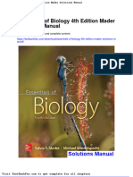 Full Download Essentials of Biology 4th Edition Mader Solutions Manual