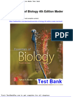 Full Download Essentials of Biology 4th Edition Mader Test Bank