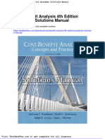 Full Download Cost Benefit Analysis 4th Edition Boardman Solutions Manual