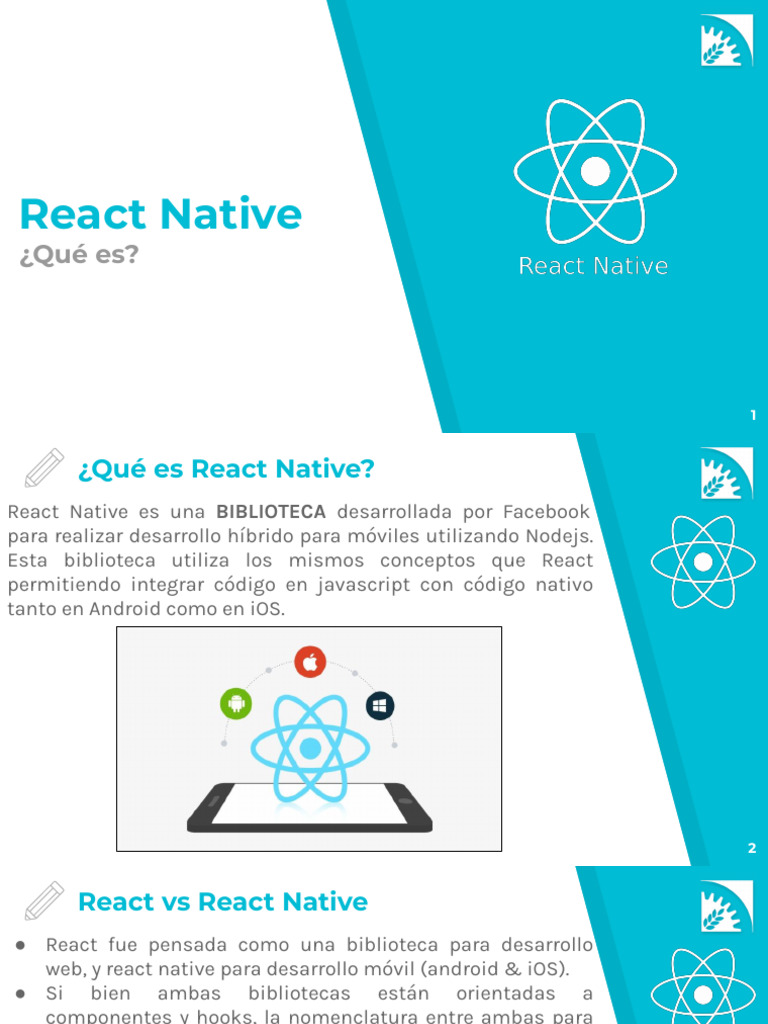 Introducción a React Native y Expo | PDF | Software de la aplicacion ...