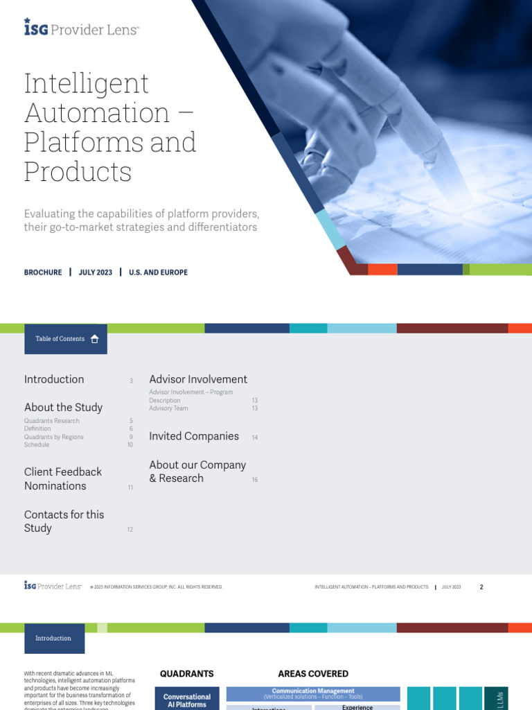 Intelligent Automation Platforms Products - Brochure - 2023 | PDF ...