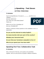 C2 Speaking Test 7