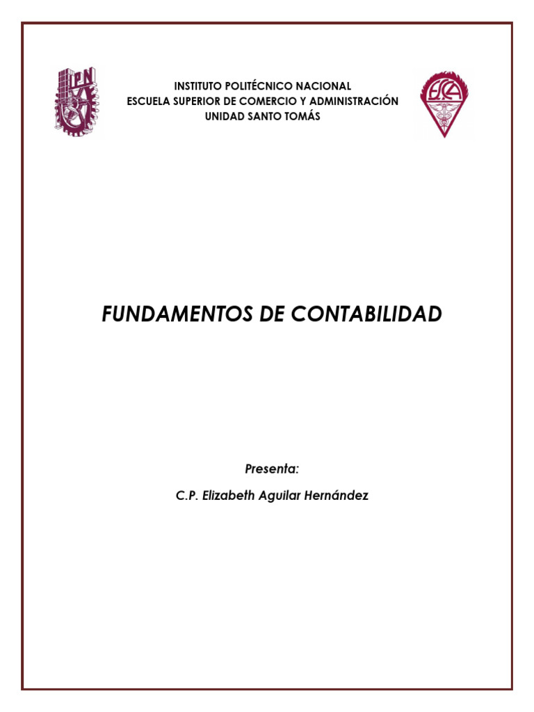 Apuntes De Contabilidad I Pdf Contabilidad Estado Financiero