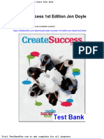 Full Download Create Success 1st Edition Jon Doyle Test Bank