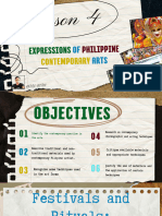 LESSON 4 Expressions of Philippine Contemporary Arts First Quarter