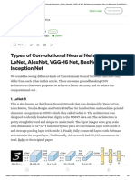 Types of Convolutional Neural Networks - LeNet, AlexNet, VGG-16 Net, ResNet and Inception Net - by Bhavesh Singh Bisht - Analytics Vidhya - Medium