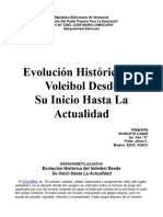 Evolución Histórica Del Voleibol Desde Su Inicio Hasta La Actualidad